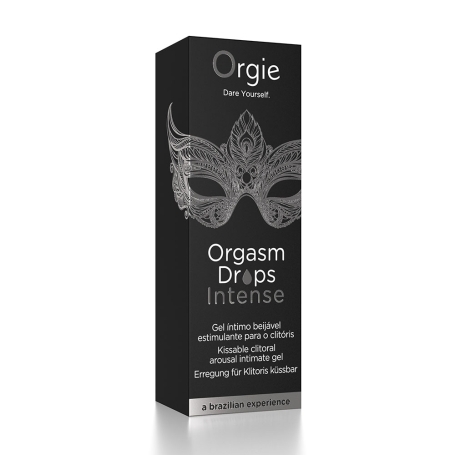 Съедобный гель для клитора Orgie Orgasm Drops Intense