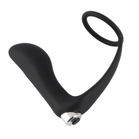 Пробка с кольцом Black Velvets Vibrating Ring &amp; Plug